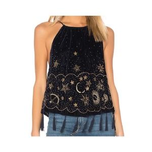 Free People Velvet Midnight Magic Tank